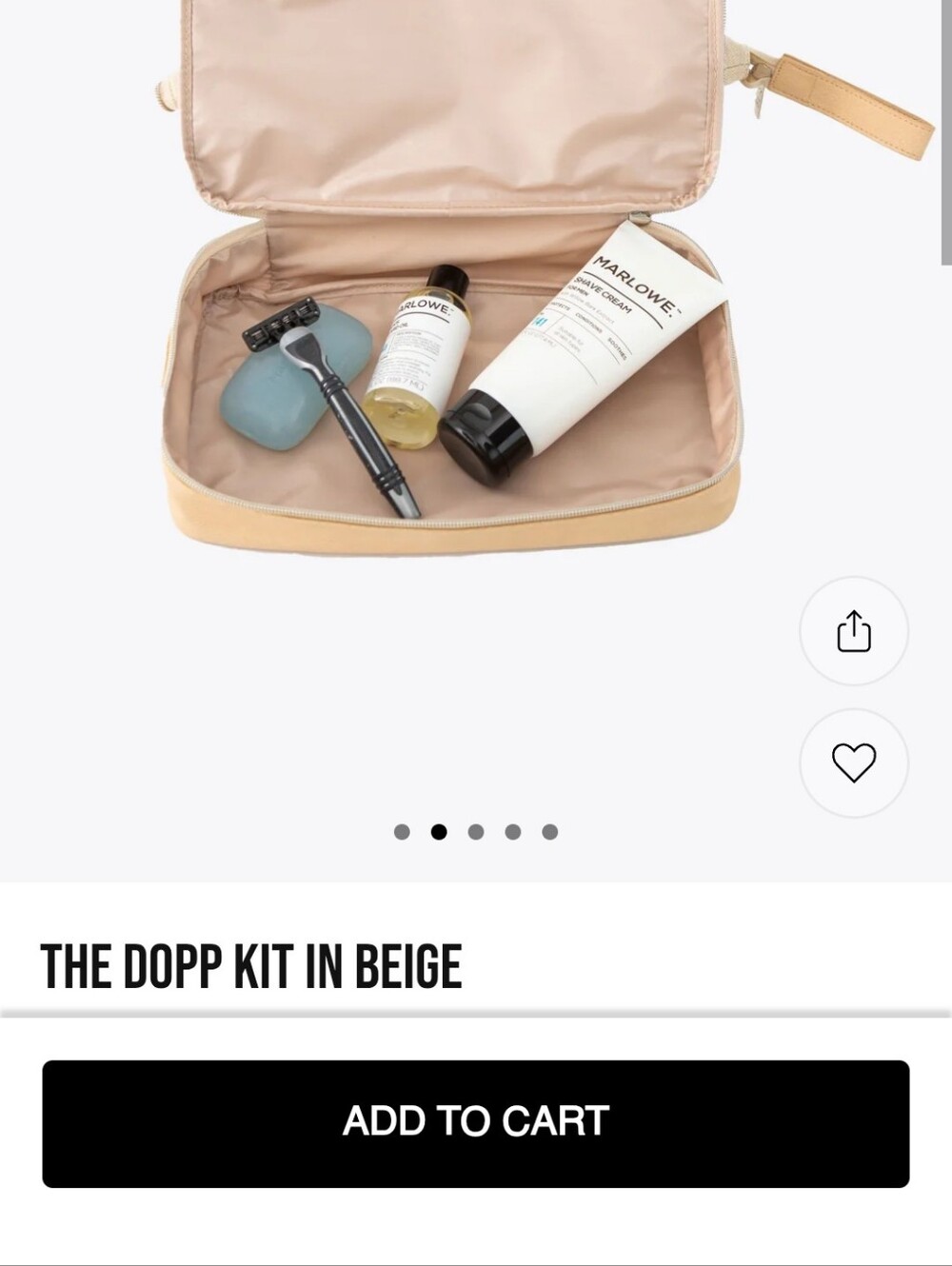 BEIS Canvas and Leather Dopp Kit - Picture 11 of 13